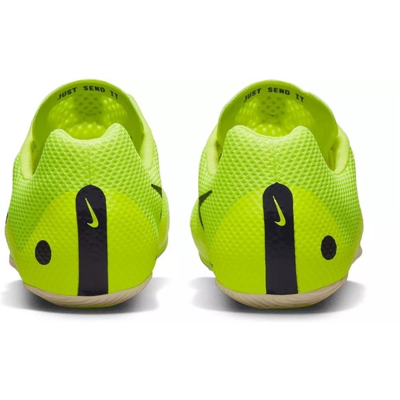 Nike Athletic Rival Sprint Track Shoes Neon Volt Black Spikes Lightweight Racing - Picture 8 of 9
